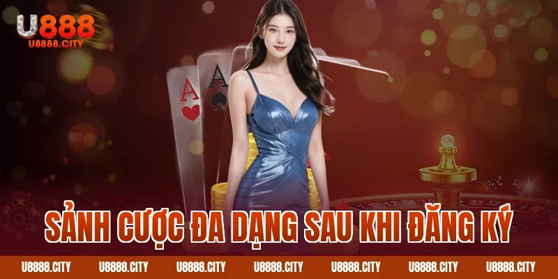 Sảnh cược đa dạng sau khi đăng ký